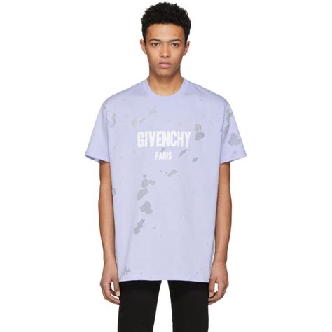 givenchy blue distressed colombian t shirt|Givenchy t-shirts for men.